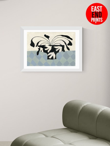 East End Prints White Dove Peace Vase Wall Art Print by Jazmine Joye (G06407) | £50 - £130