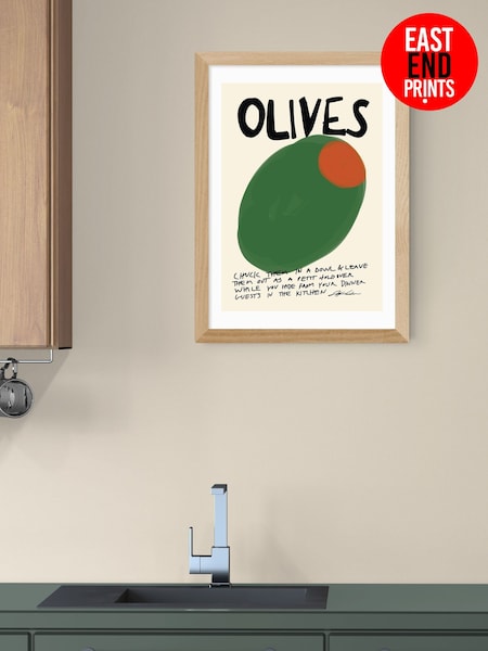 East End Prints Oak Olives Wall Art Print by Stephie Cardona (G06412) | £50 - £130