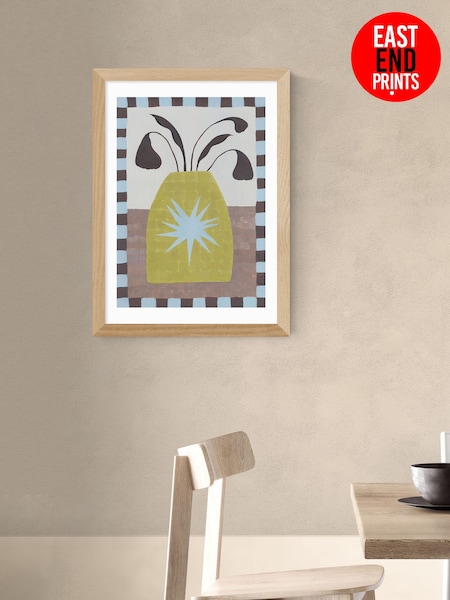 East End Prints Oak Star Vase Wall Art Print by Jazmine Joye (G06422) | £50 - £130