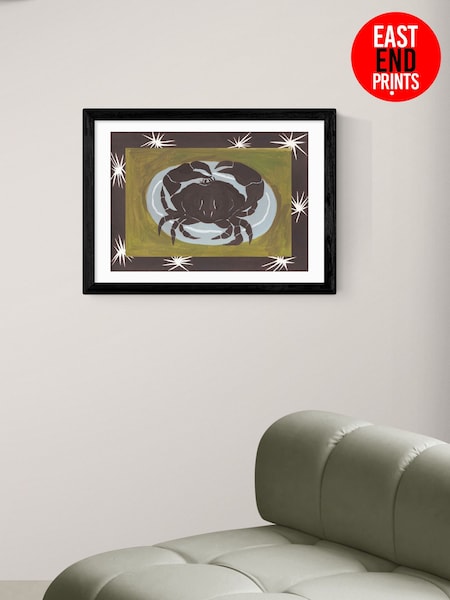East End Prints Black Crab Cancer Star Sign Wall Art Print by Jazmine Joye (G06431) | £50 - £130