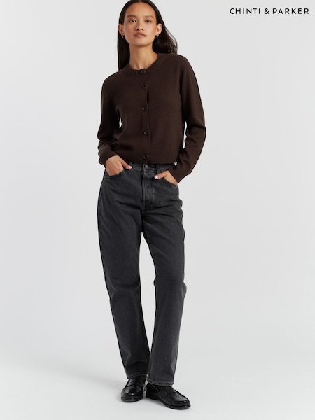 Chinti & Parker Wool Cashmere Crew Neck Cardigan (G06521) | £95