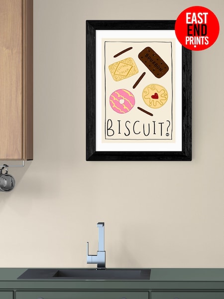 East End Prints Black Biscuit Wall Art Print by Amber May Art (G06603) | £50 - £130