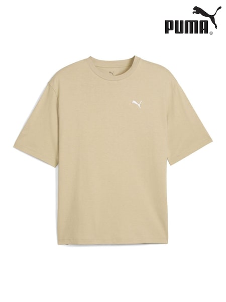 Puma Yellow WARDROBE ESS Mens Boxy T-Shirt (G06697) | £25