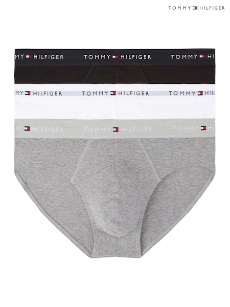 Tommy Hilfiger Grey Briefs 3 Pack (G06756) | £36