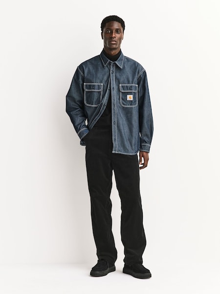 Carhartt WIP Black Simple Corduroy Trousers (G06814) | £100