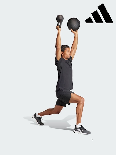 adidas Black Designed for Training Workout T-Shirt (G06883) | £33