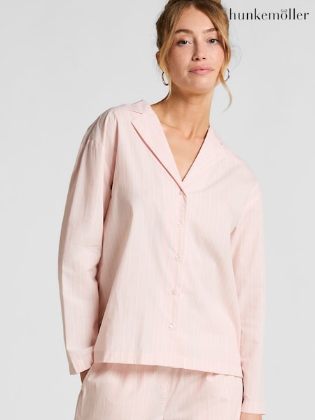 Pink Poplin Cotton Pyjama Top (G06885) | £29