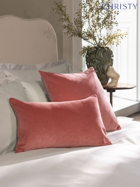 Christy Garnet Jaipur Velvet Filled Cushion (G06907) | £20