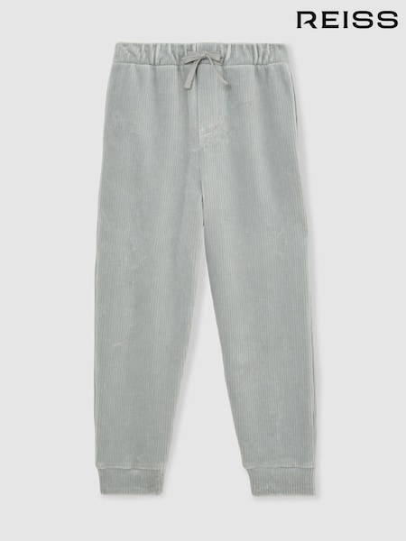 Reiss Soft Grey Caldera 13-14 yrs Corduroy Drawstring Joggers (G07040) | £43
