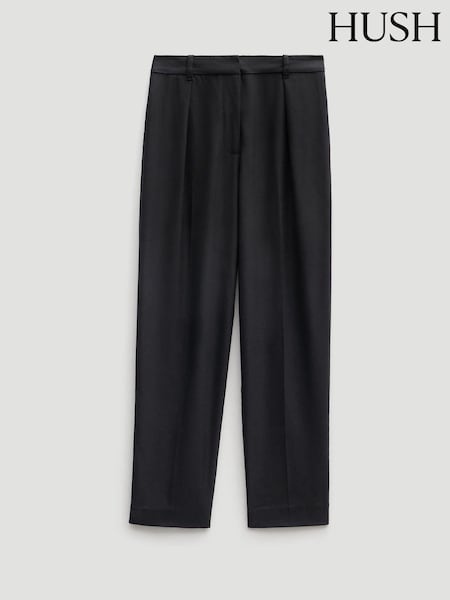 Hush Black Tapered Leg Trousers (G07151) | £110