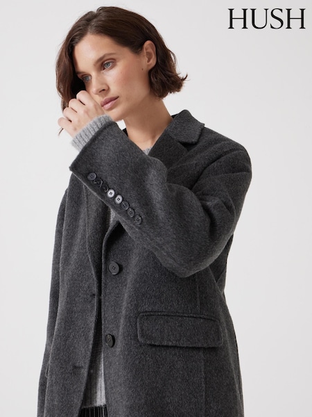 Grey Pure Wool Double Faced Blazer (G07165) | £190