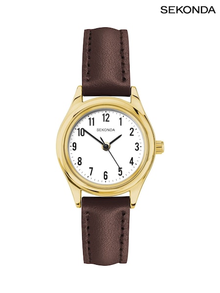 Sekonda Evans 25mm Womens Round Analogue Watch with Grey Strap (G07217) | £35