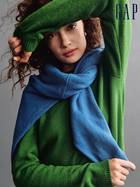 Gap Green CashSoft Crew Neck Jumper (G07306) | £35