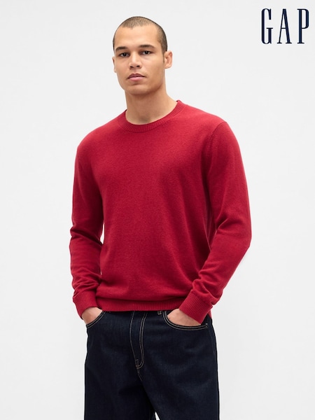 Gap Red CashSoft Crew Sweatshirt (G07359) | £40