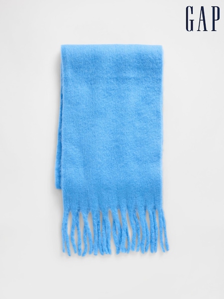 Gap Blue Brushed Fringe Scarf (G07414) | £25