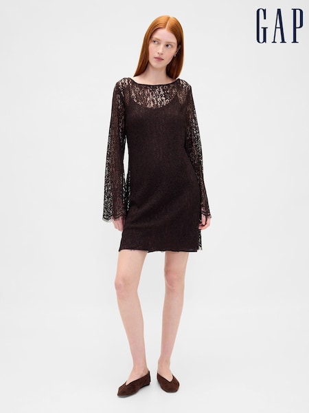 Gap Black Lace Mini Shift Dress (G07416) | £80