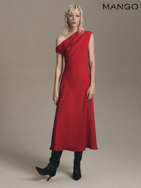 Mango Red Amata Dress (G07478) | £70