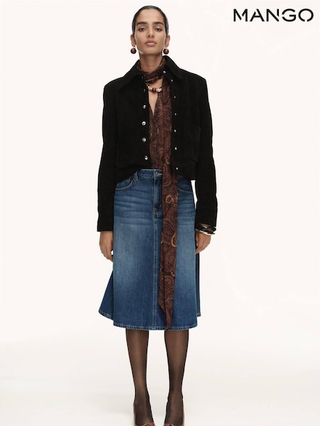 Mango Blue Skirt Aries (G07553) | £40