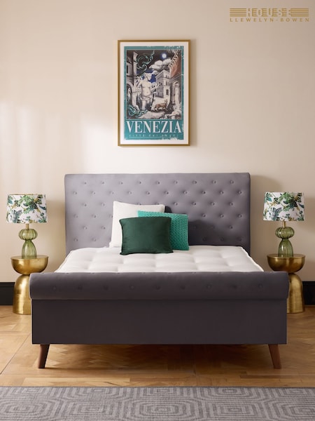 Laurence Llewelyn-Bowen Steel Bliss Chesterfield Style Bed Frame (G07629) | £910 - £1,095