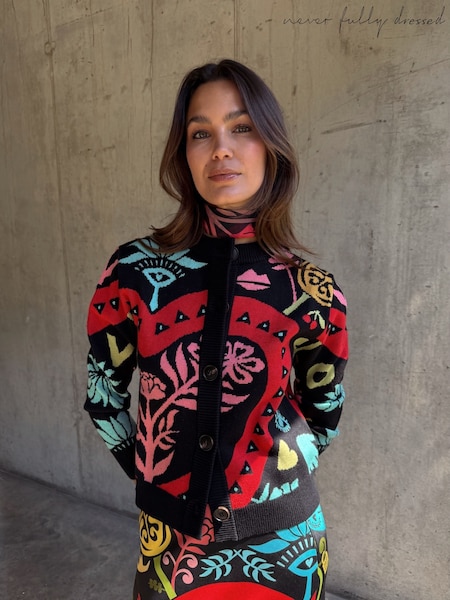 Never Fully Dressed Black Amara Hollie Cardigan (G07662) | £129