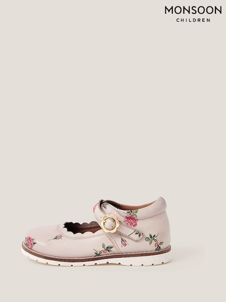 Monsoon Cream Toddler Leather Mary Jane Shoes (G07683) | £27