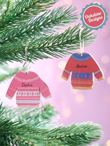 Personalised Christmas Jumper Decoration by Oakdene (G07851) | £10