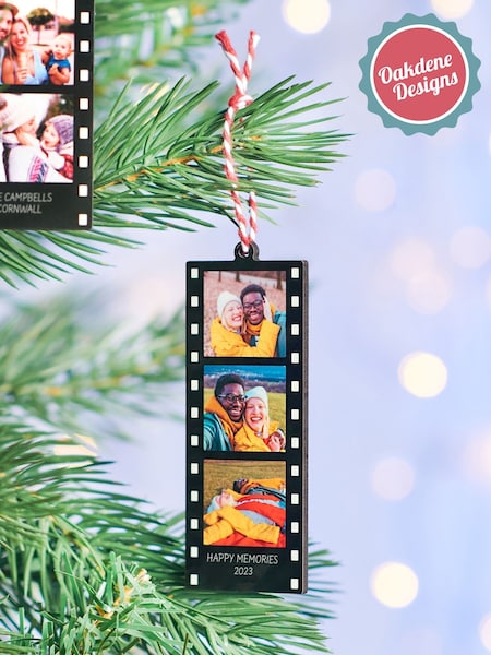 Personalised Photo Reel Christmas Decoration by Oakdene (G07855) | £10