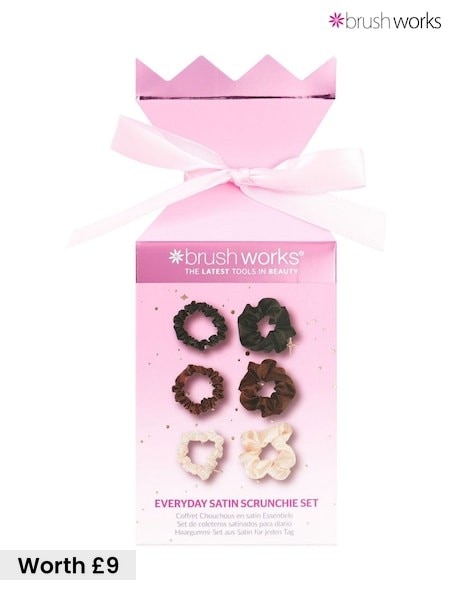 Brush Works Everyday Satin Scrunchie Set (Worth £9) (G09034) | £7