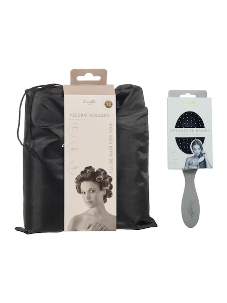 Danielle Creations Satin Rollers and Detangler Brush Set (G09288) | £20