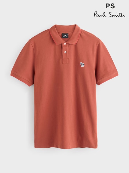 PS Paul Smith Red Slim-Fit Logo Polo Shirt (G09337) | £95