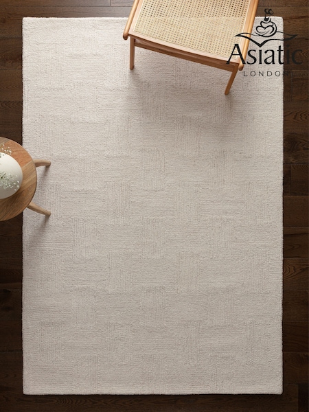 Asiatic Rugs White/Sand Theodore Hatch Rug (G09347) | £199 - £569