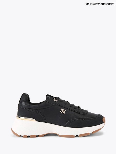 KG Kurt Geiger Black Lemi Trainers (G09414) | £89