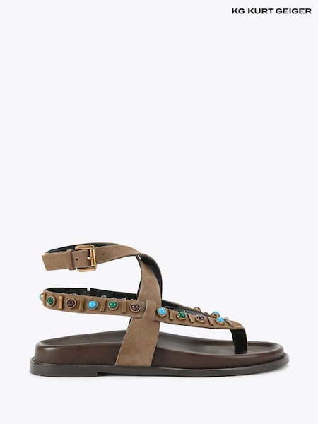 KG Kurt Geiger Ronny Brown Sandals (G09416) | £149