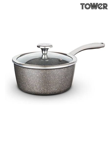 Tower Graphite Cerastone Pro 22cm Saucepan with Glass Lid (G09419) | £50