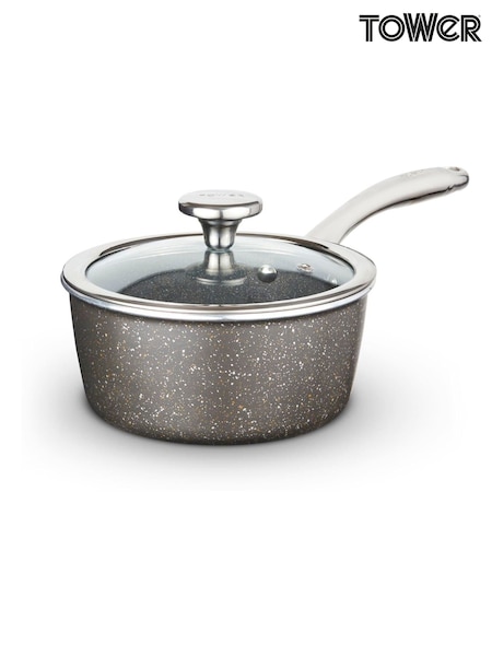 Tower Graphite Cerastone Pro 20cm Saucepan with Glass Lid (G09427) | £45
