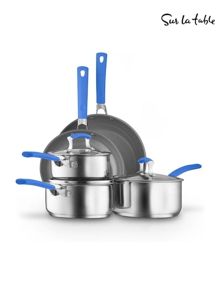 Sur La Table Blue Colour Me Happy Cookware 5 Piece Set (G09429) | £180
