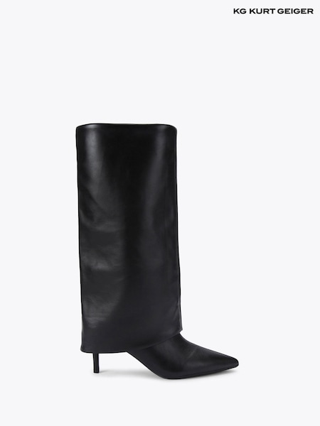KG Kurt Geiger Black High Leg Gem Boots (G09463) | £179