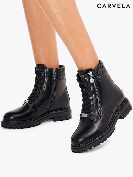 Carvela Black Solito Ankle Boots (G09480) | £129