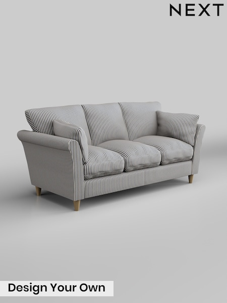 Chenille Stripe/Slate Blue Hartley Relaxed Sit (G09633) | £1,275