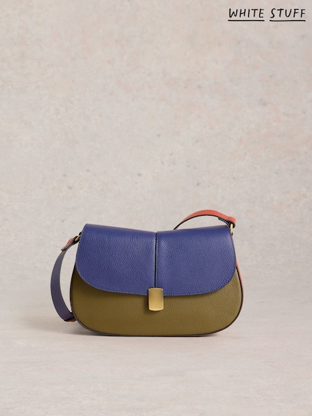 White Stuff Blue Silvy Lock Cross-Body Bag (G09678) | £65