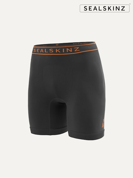 Sealskinz Newton Men's Seamless Running Black Boxer Shorts (G10024) | £22