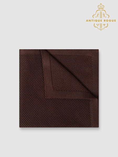 Antique Rogue Brown Knitted Handkerchief (G10064) | £15