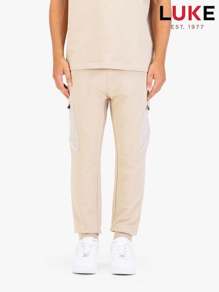 Luke 1977 Cream Ealing 1000 Joggers (G10160) | £65