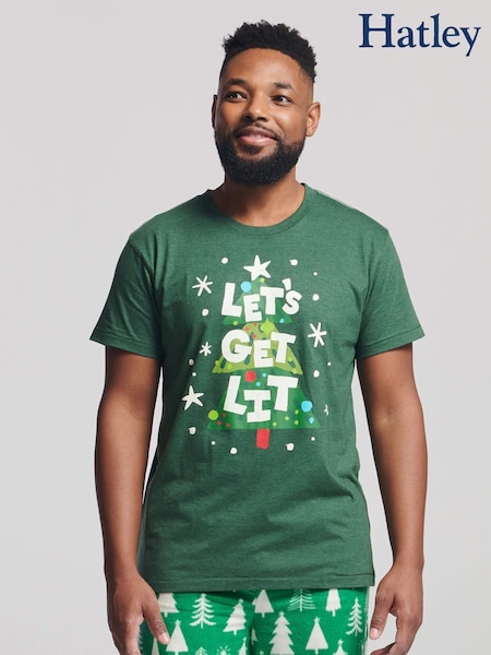 Hatley Green Christmas Tree Pyjama Top (G10247) | £24