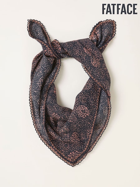 FatFace Navy Circle Floral Hair Scarf (G10657) | £12.50