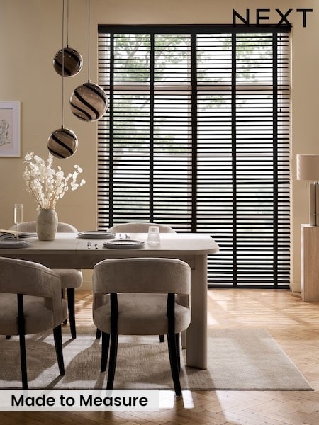 Made To Measure 50mm Sunwood 38mm Jet Taped Venetian Blinds