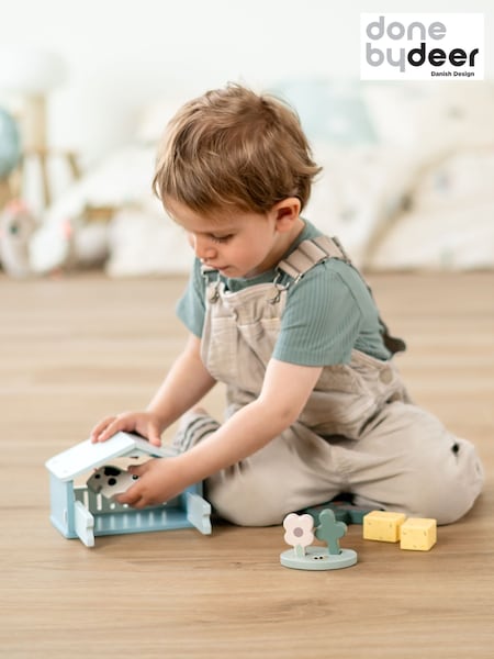 Done by Deer Tiny Farm Wooden Dotti Play Set (G10834) | £25