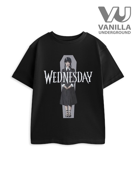 Vanilla Underground Black Wednesday Polka Dot Short Sleeved T-Shirt (G10956) | £14