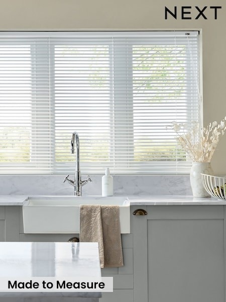 Gloss Made To Measure 25mm Aluminium Venetian Blinds
