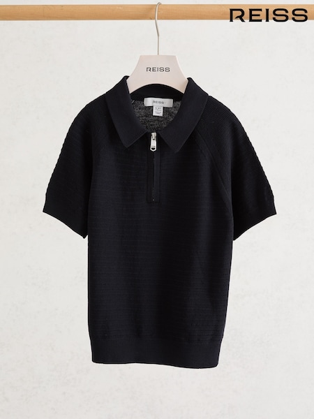 Reiss Navy Estate Polo Shirt (G11420) | £35